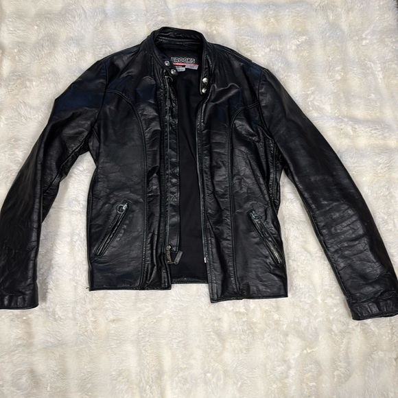 Vintage made in the USA Brooks’s Leather SPORTSWEAR, inc . Size 40 - Picture 1 of 9